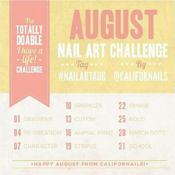 August 2013 Nail Art Challenge