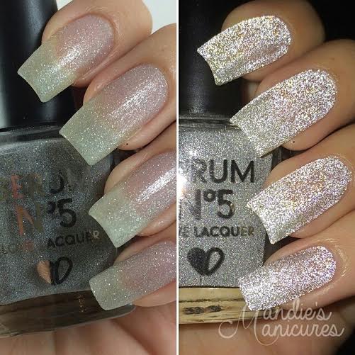 Flashing Lights (one coat over bare nails, no top coat) swatched by Mandie's Manicures